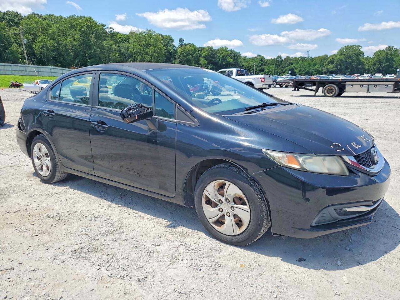 2014 Honda Civic Lx Black vin: 19XFB2F51EE035079