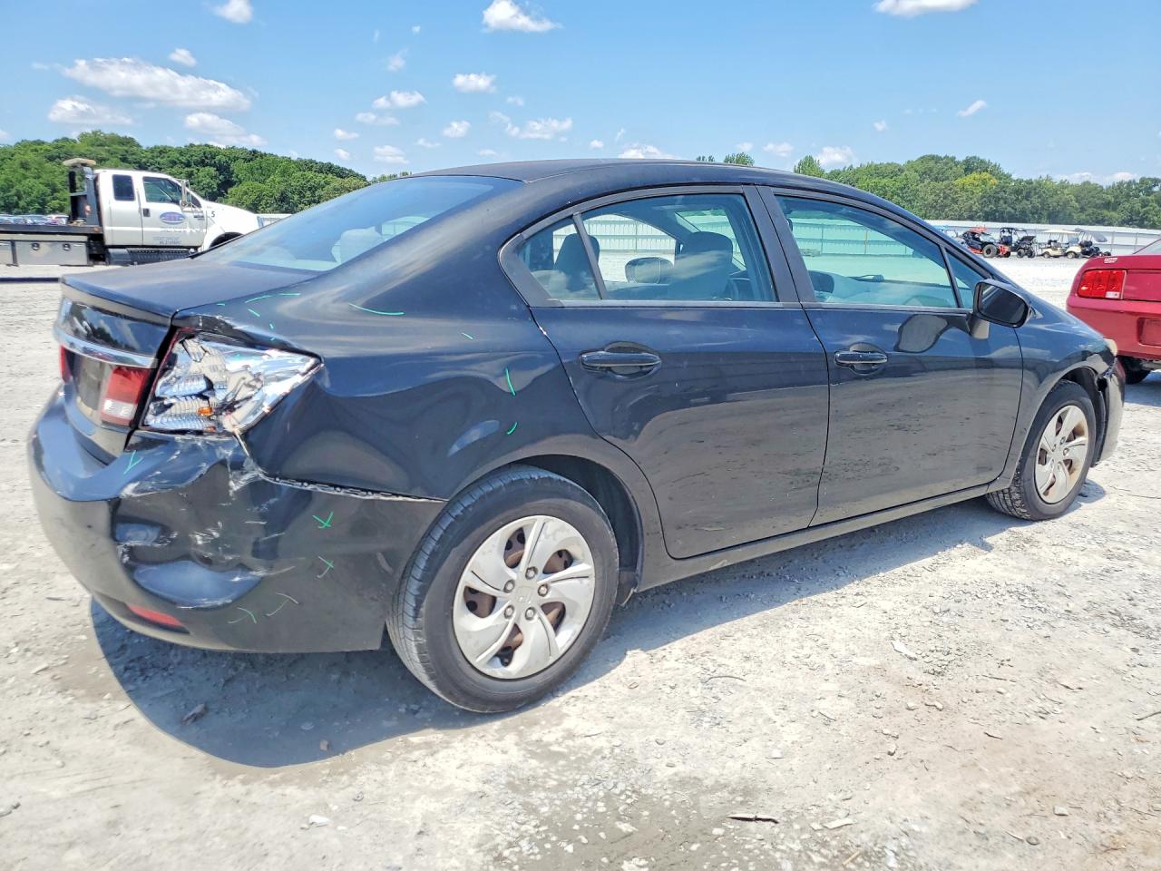 2014 Honda Civic Lx Black vin: 19XFB2F51EE035079