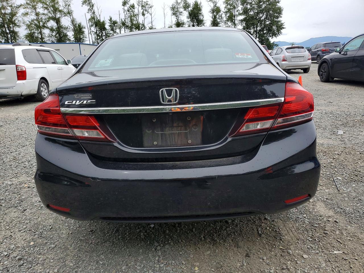 2014 Honda Civic Lx Black vin: 19XFB2F51EE035194