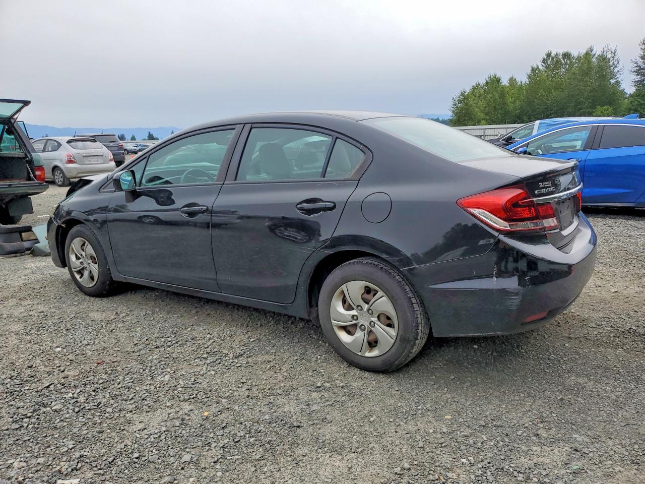 2014 Honda Civic Lx Black vin: 19XFB2F51EE035194