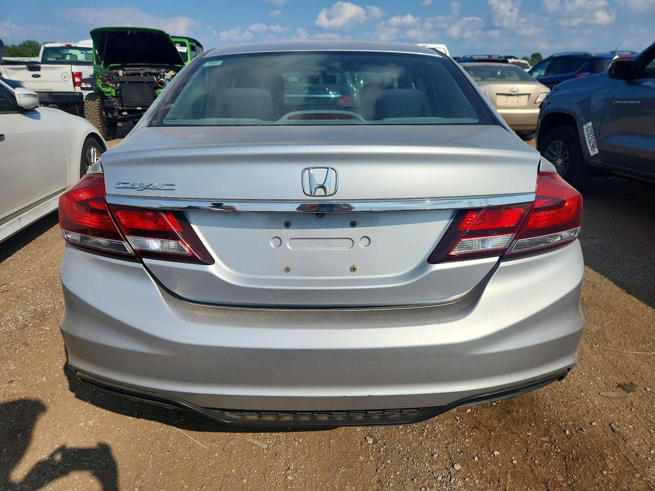 2014 Honda Civic Lx Silver vin: 19XFB2F51EE040105