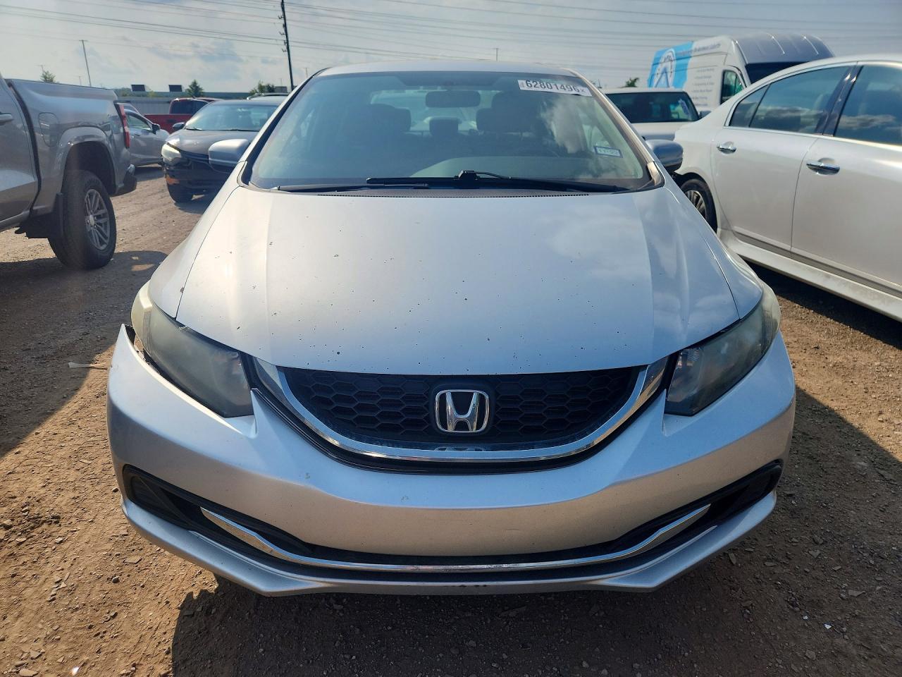 2014 Honda Civic Lx Silver vin: 19XFB2F51EE040105