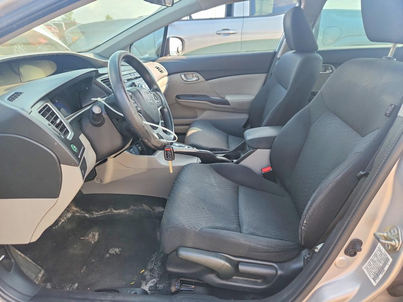 2014 Honda Civic Lx Silver vin: 19XFB2F51EE040105