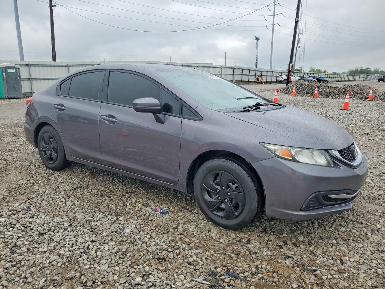 2014 Honda Civic Lx Gray vin: 19XFB2F51EE048768