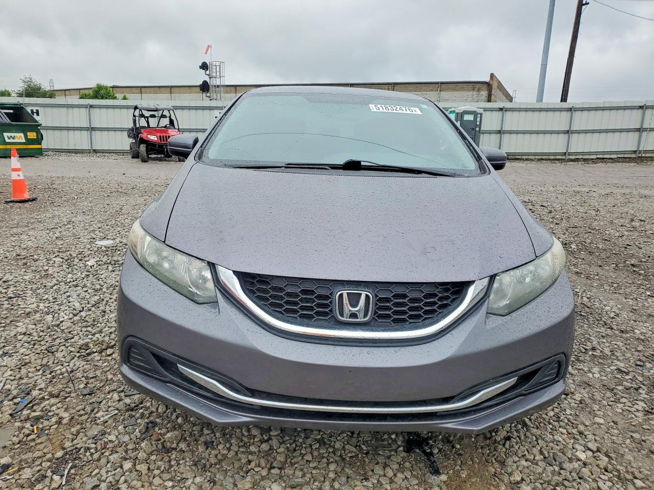 2014 Honda Civic Lx Gray vin: 19XFB2F51EE048768