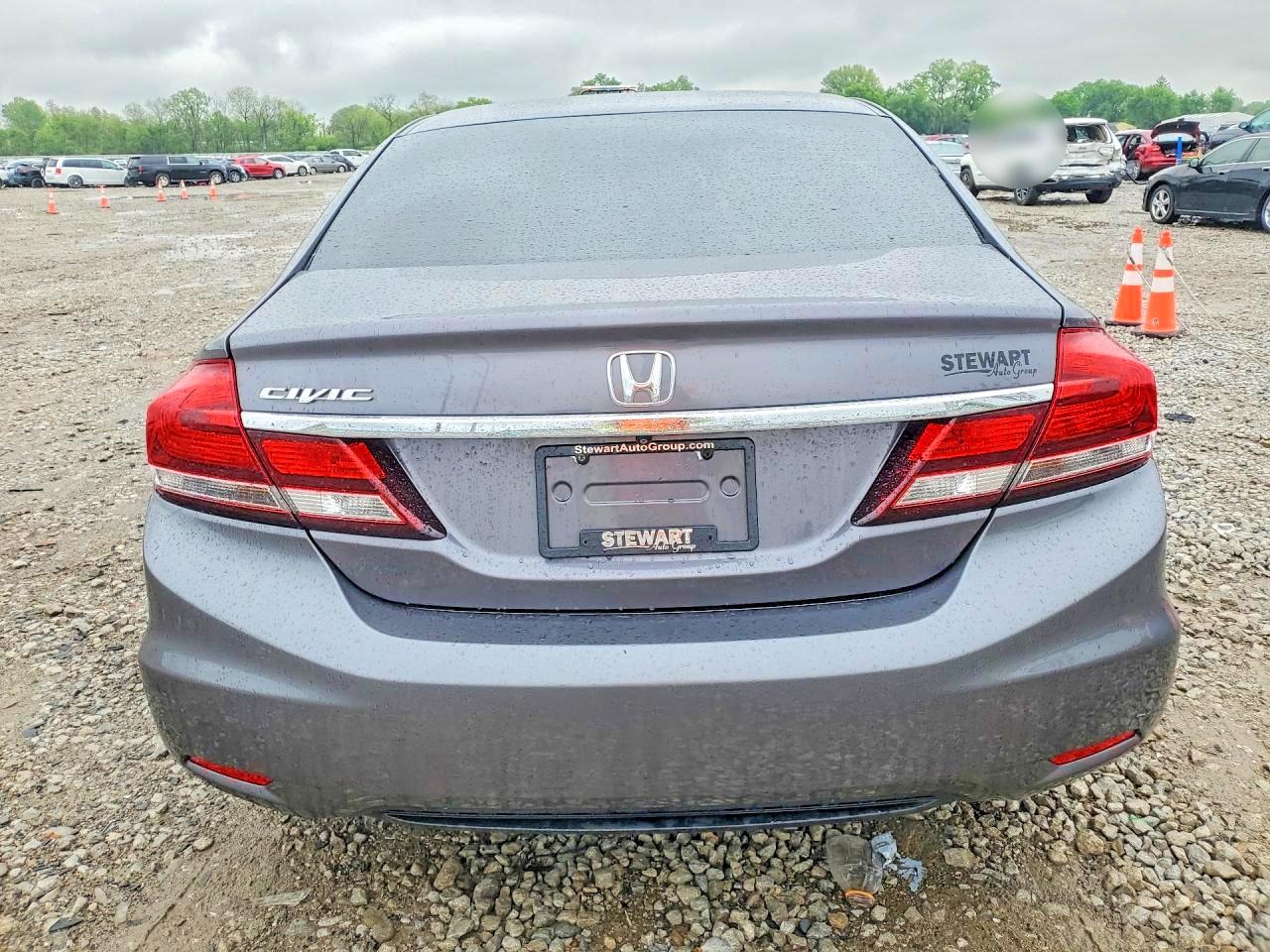 2014 Honda Civic Lx Gray vin: 19XFB2F51EE048768
