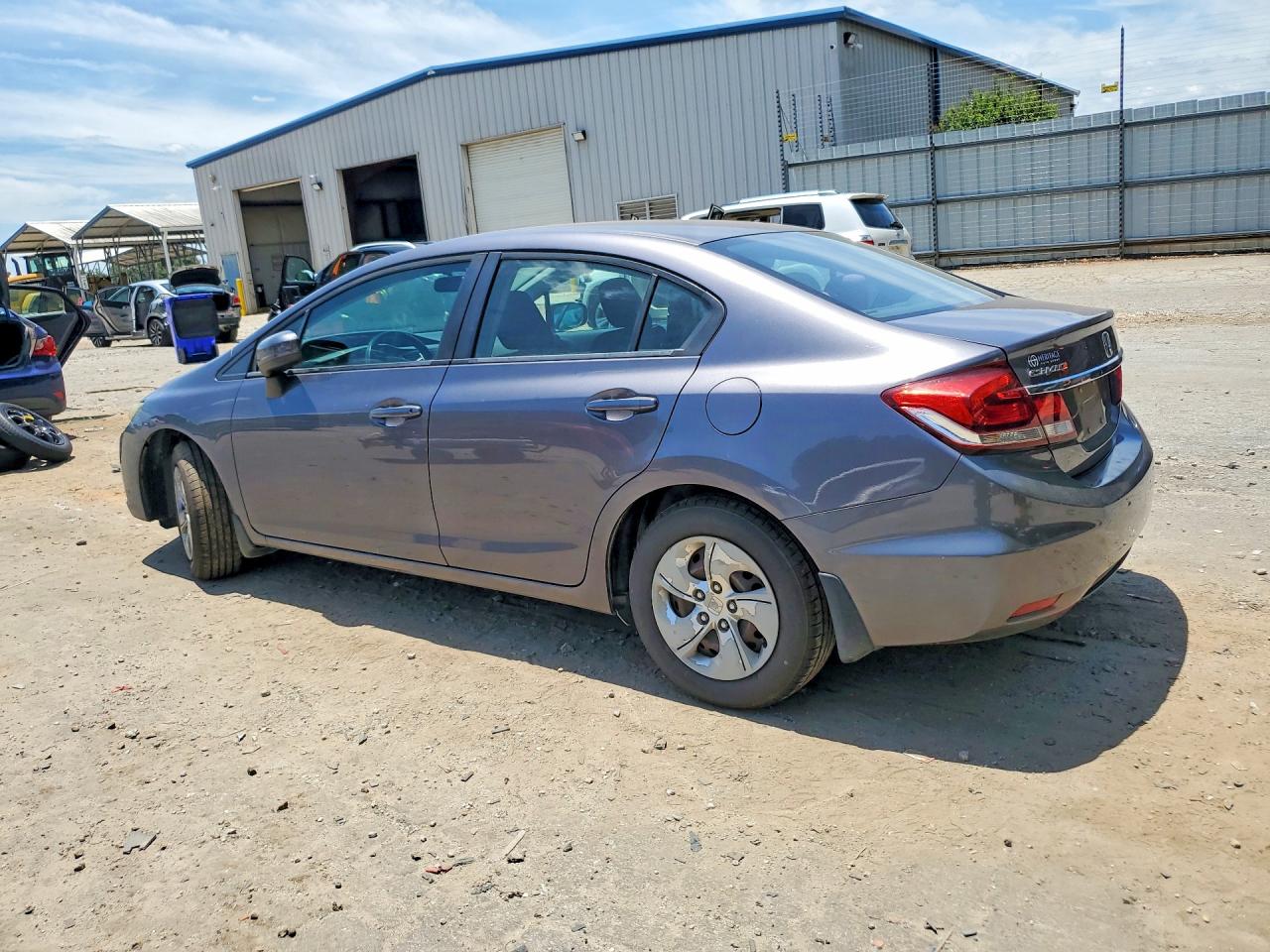 2014 Honda Civic Lx Gray vin: 19XFB2F51EE069491