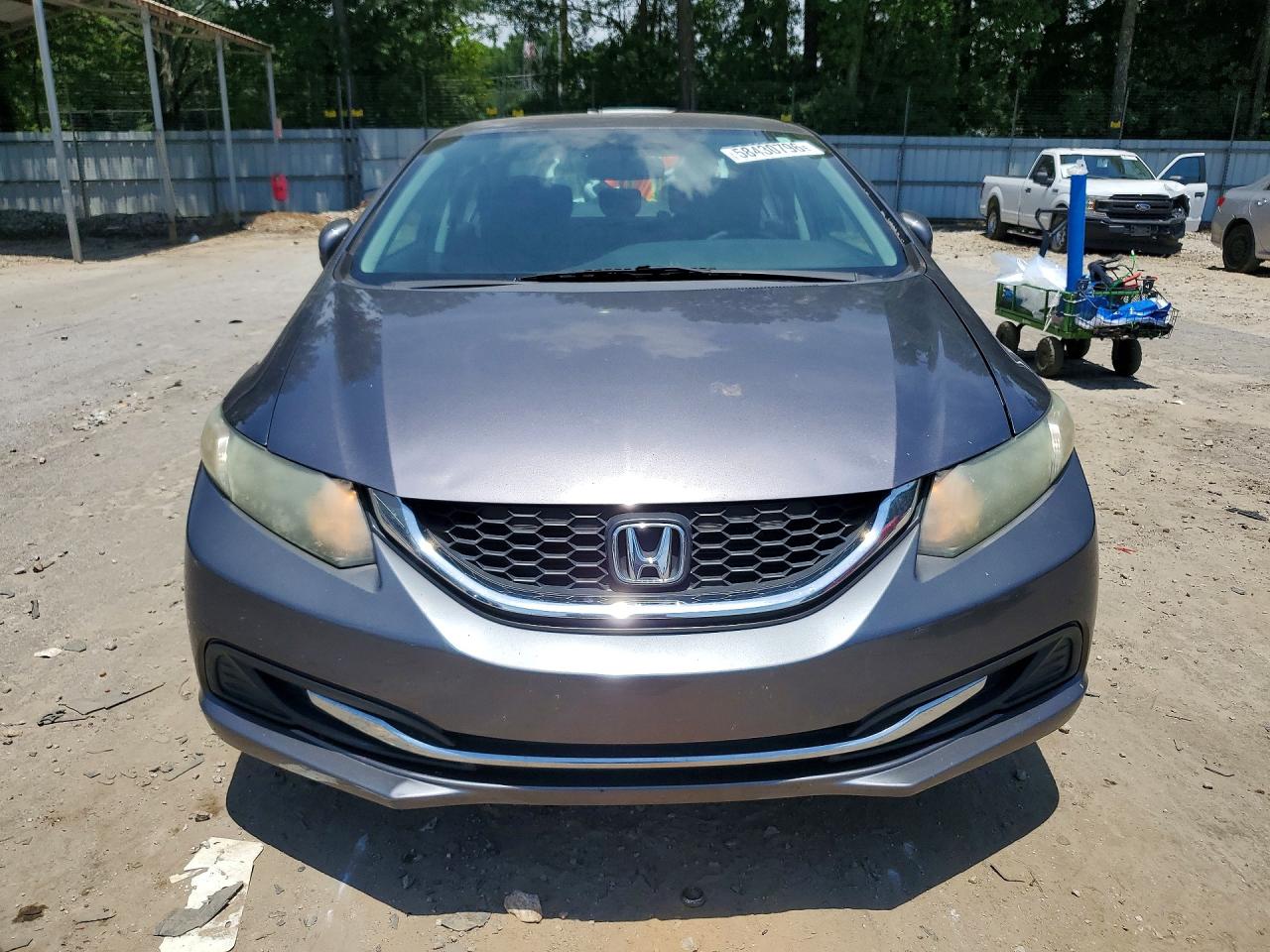2014 Honda Civic Lx Gray vin: 19XFB2F51EE069491