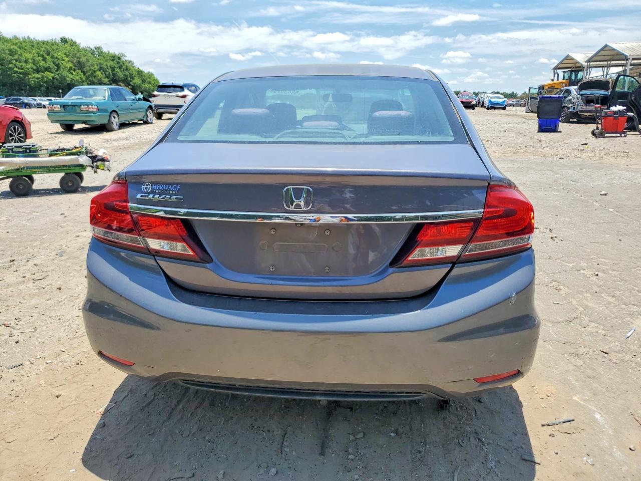 2014 Honda Civic Lx Gray vin: 19XFB2F51EE069491