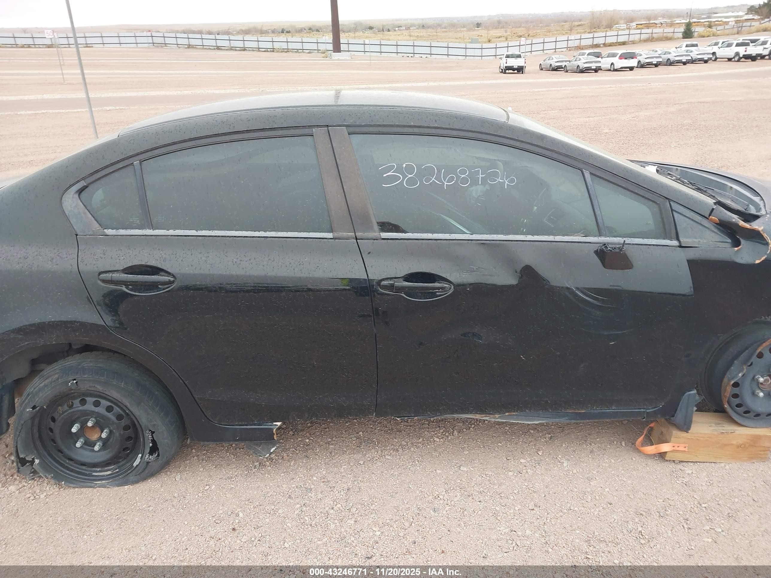 2014 Honda Civic Lx Black vin: 19XFB2F51EE069717