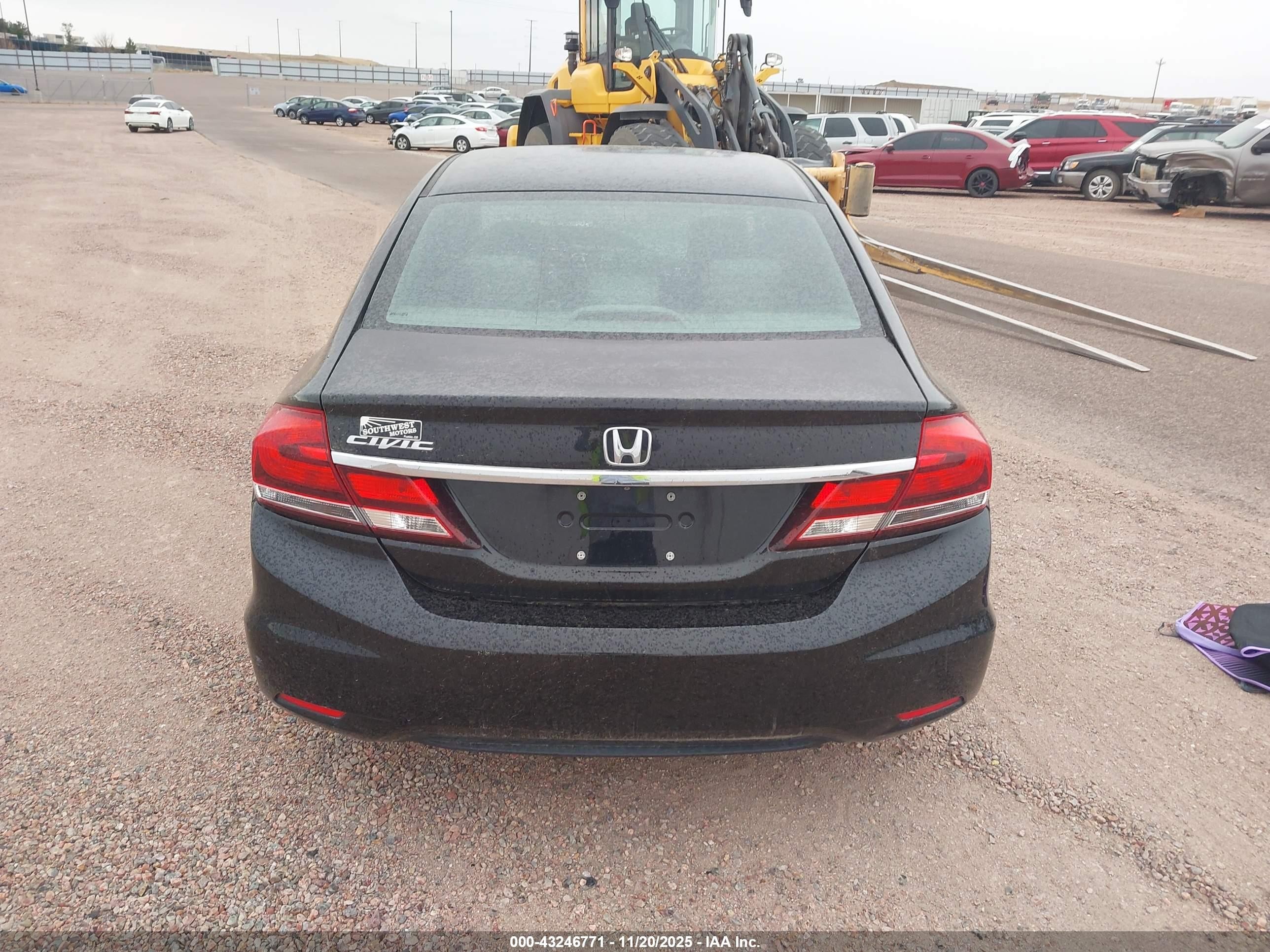 2014 Honda Civic Lx Black vin: 19XFB2F51EE069717