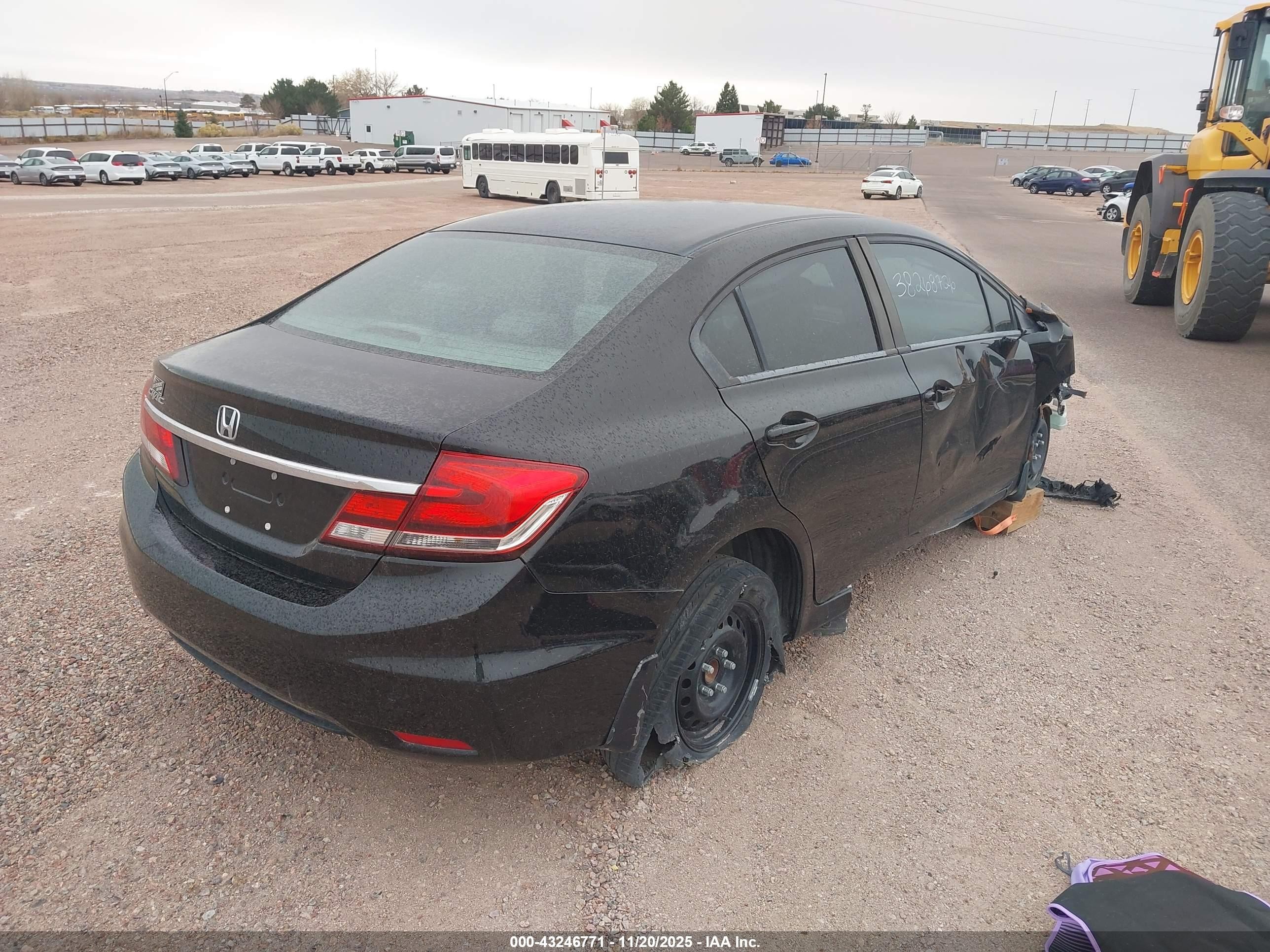 2014 Honda Civic Lx Black vin: 19XFB2F51EE069717