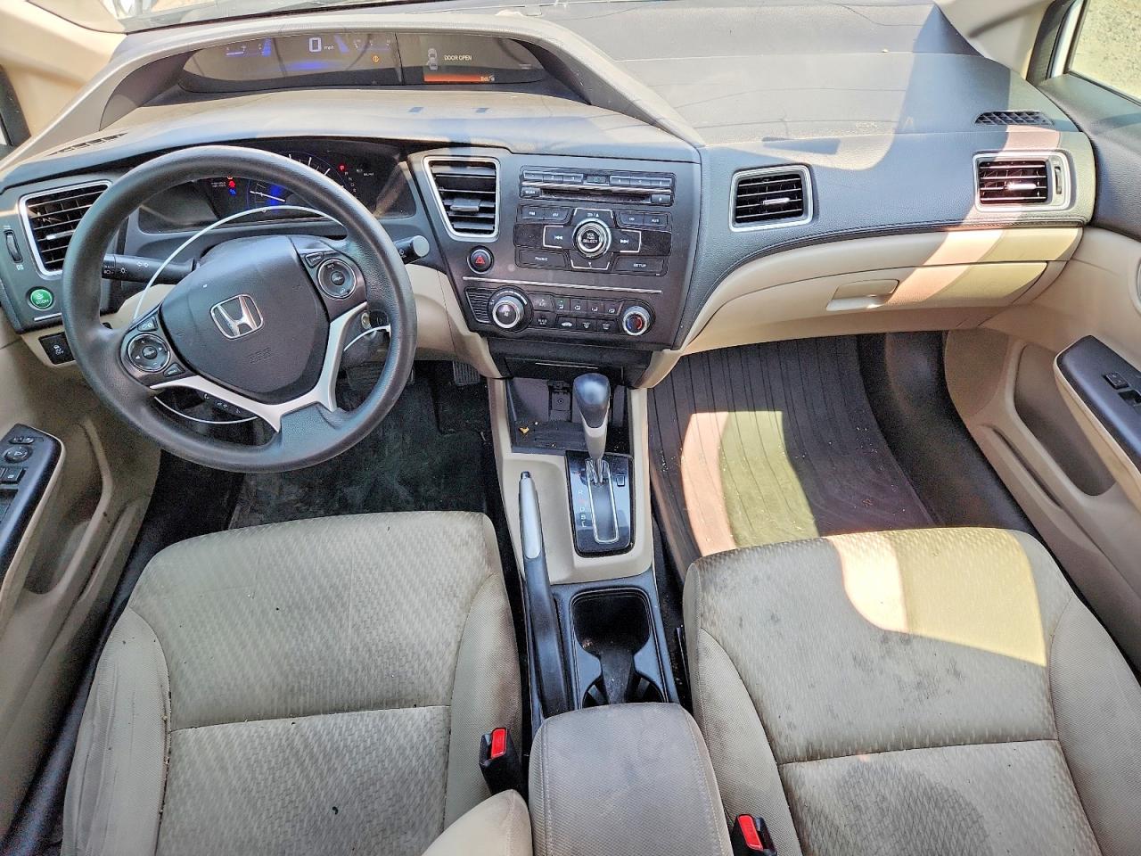 2014 Honda Civic Lx White vin: 19XFB2F51EE081317