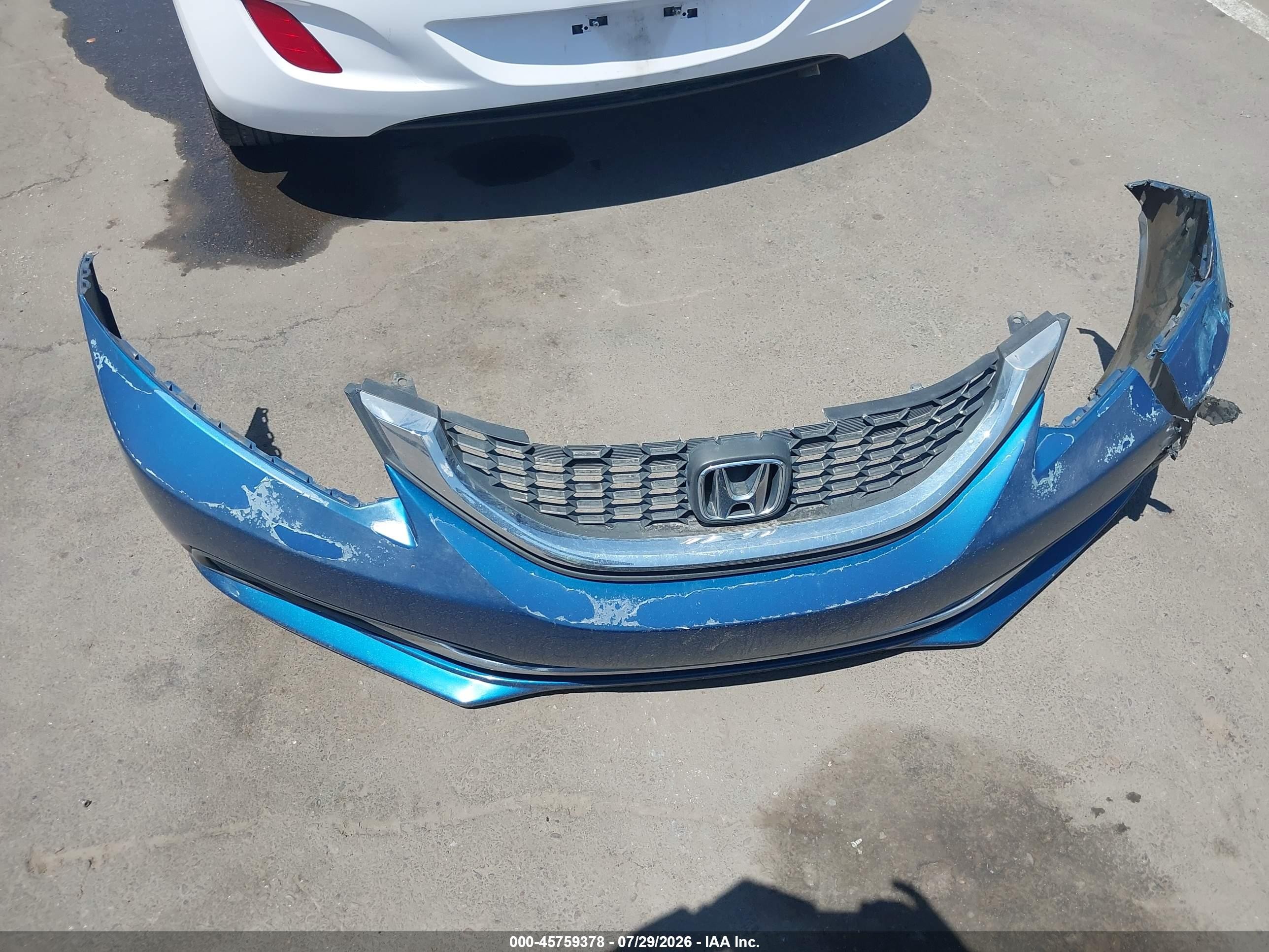 2014 Honda Civic Lx Blue vin: 19XFB2F51EE083455
