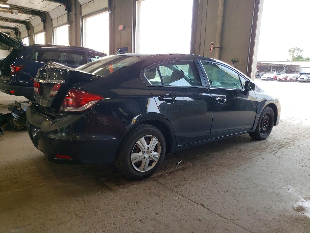 2014 Honda Civic Lx Black vin: 19XFB2F51EE200273