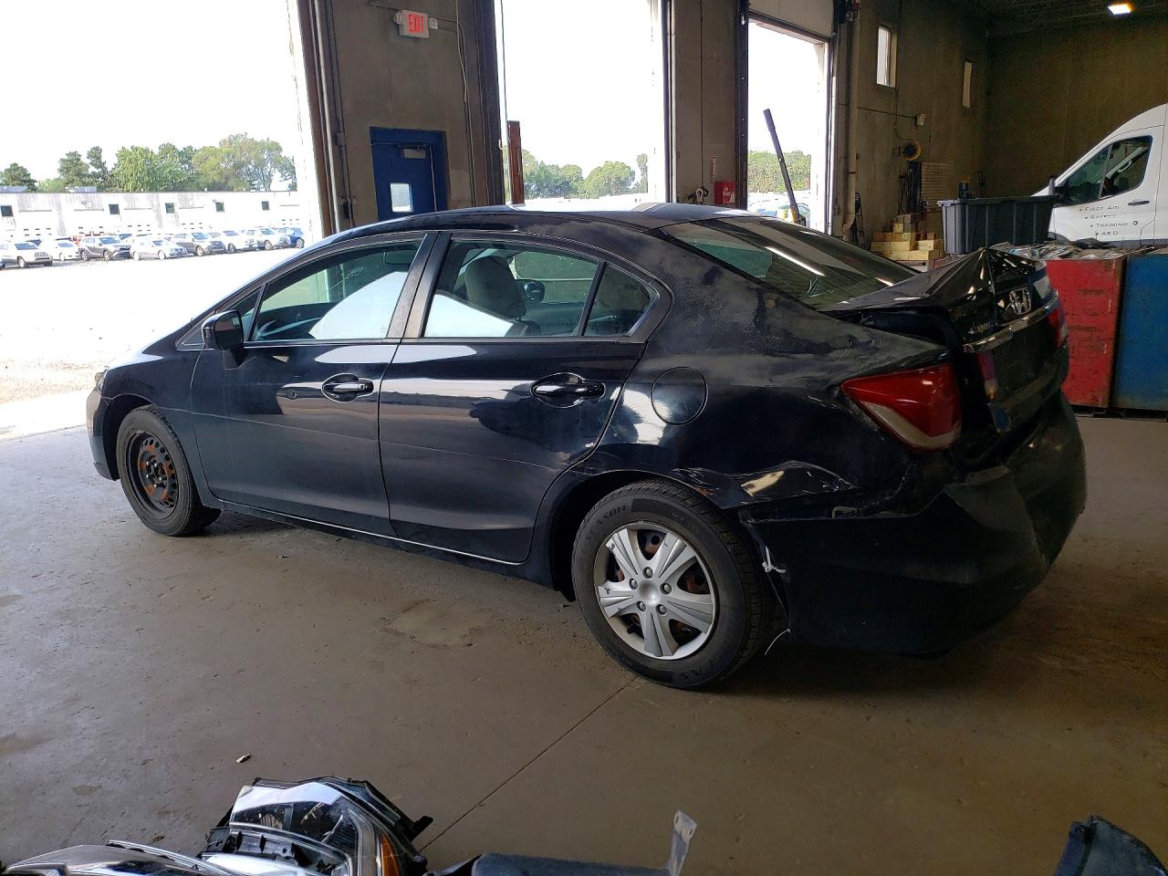 2014 Honda Civic Lx Black vin: 19XFB2F51EE200273