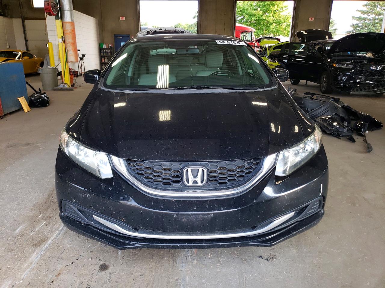 2014 Honda Civic Lx Black vin: 19XFB2F51EE200273