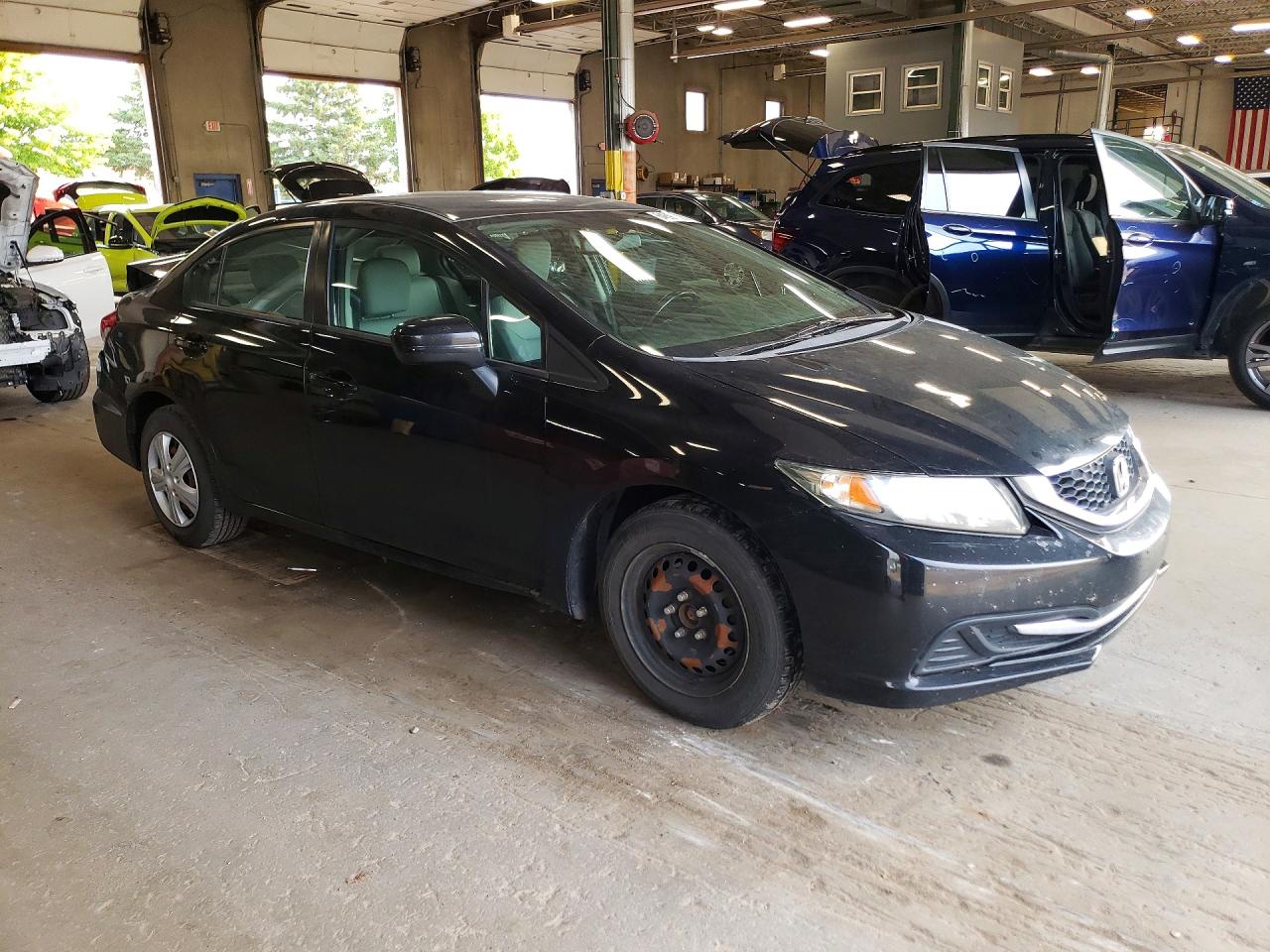 2014 Honda Civic Lx Black vin: 19XFB2F51EE200273
