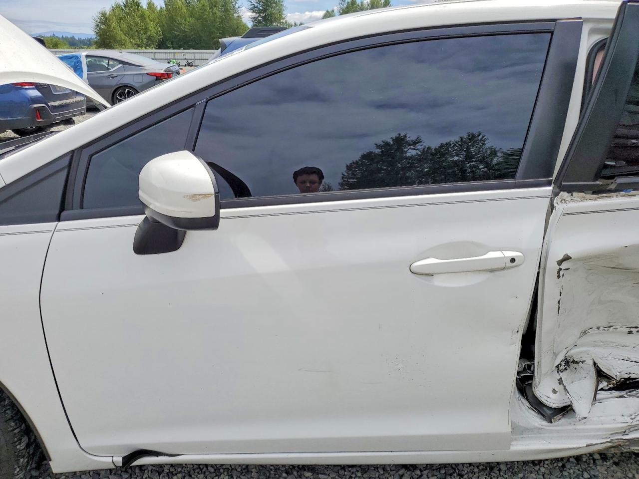 2014 Honda Civic Lx White vin: 19XFB2F51EE204968