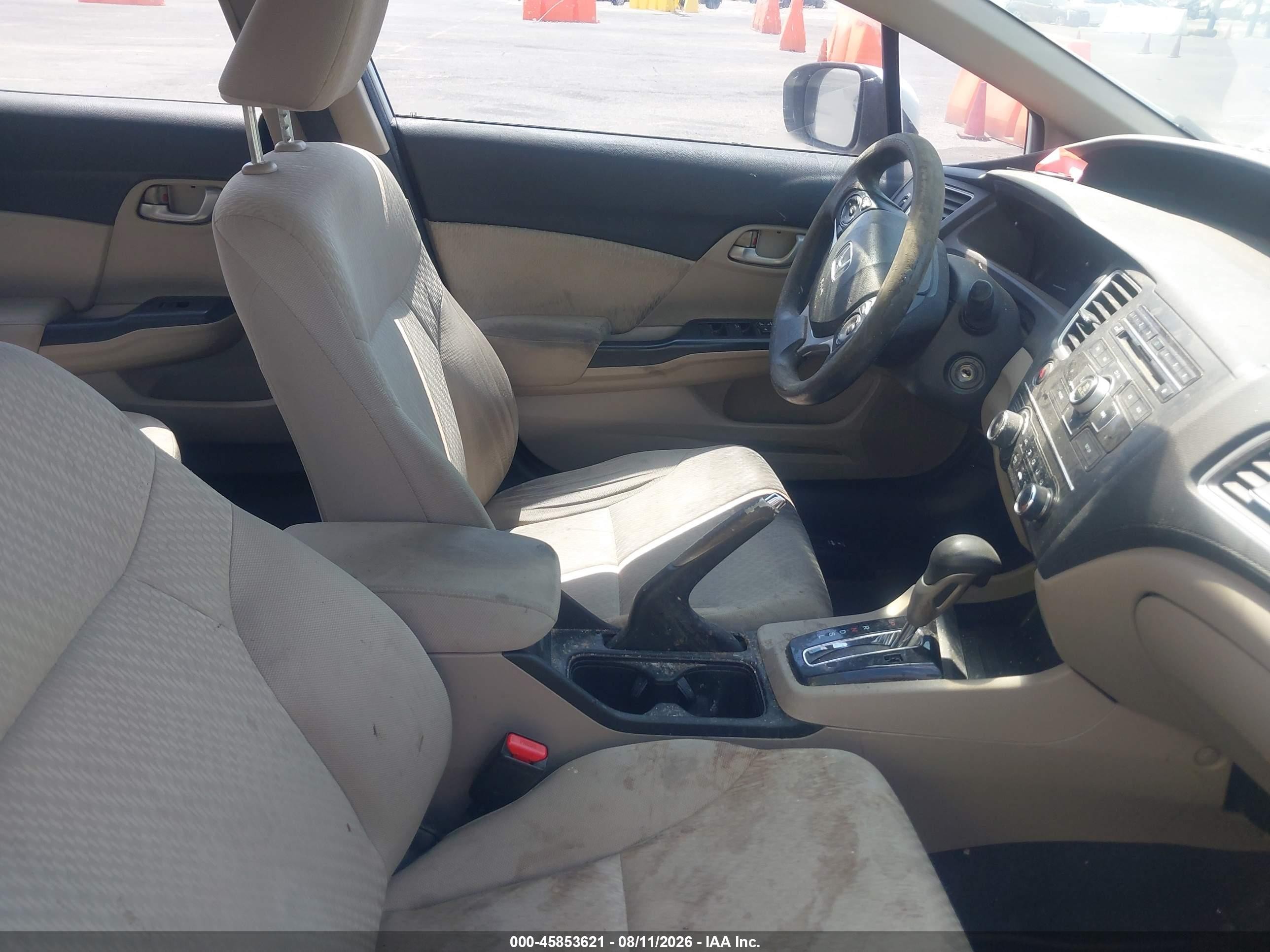2014 Honda Civic Lx White vin: 19XFB2F51EE207613
