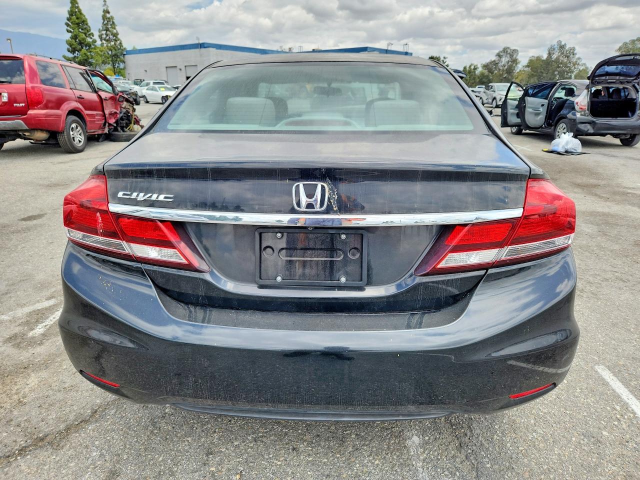 2014 Honda Civic Lx Black vin: 19XFB2F51EE211676
