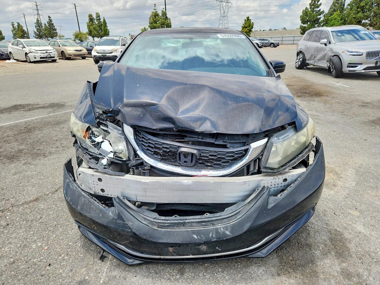 2014 Honda Civic Lx Black vin: 19XFB2F51EE211676