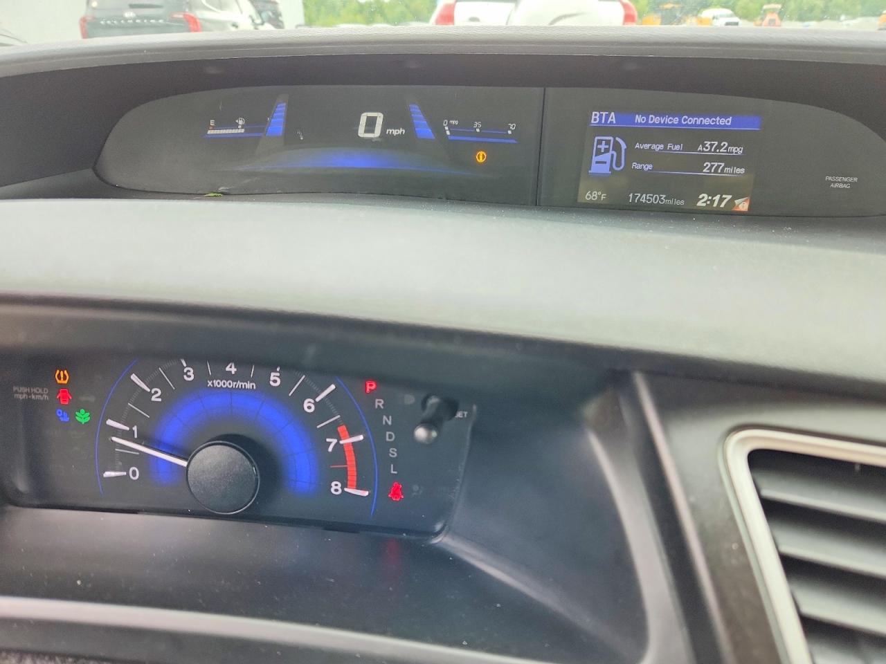 2014 Honda Civic Lx Blue vin: 19XFB2F51EE216845
