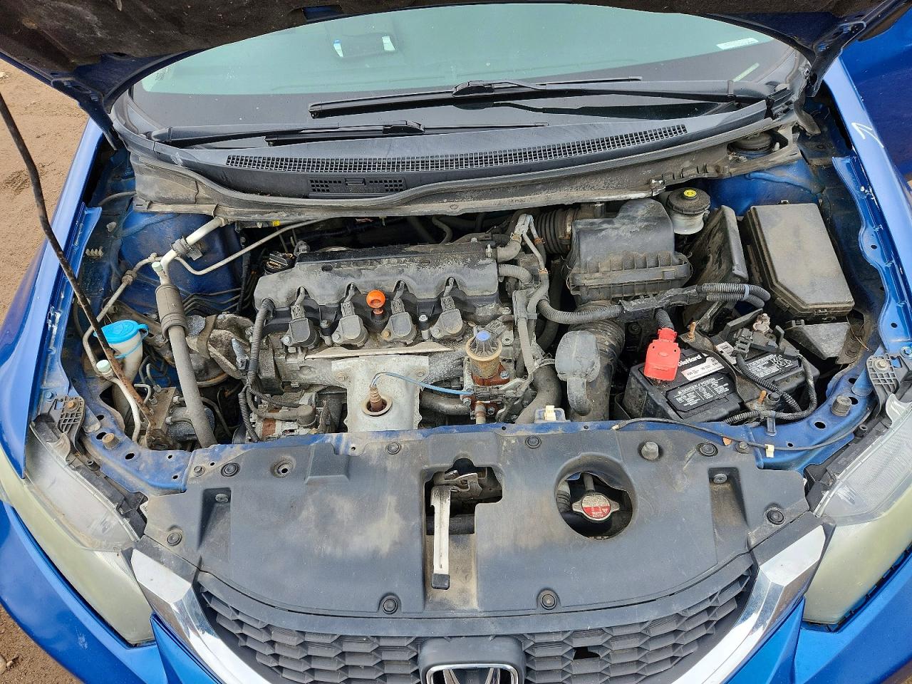 2014 Honda Civic Lx Blue vin: 19XFB2F51EE216845