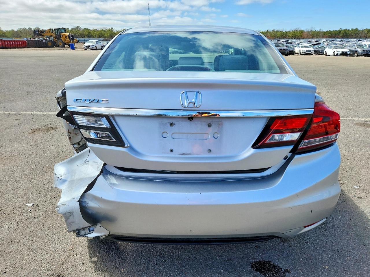 2014 Honda Civic Lx Silver vin: 19XFB2F51EE216876