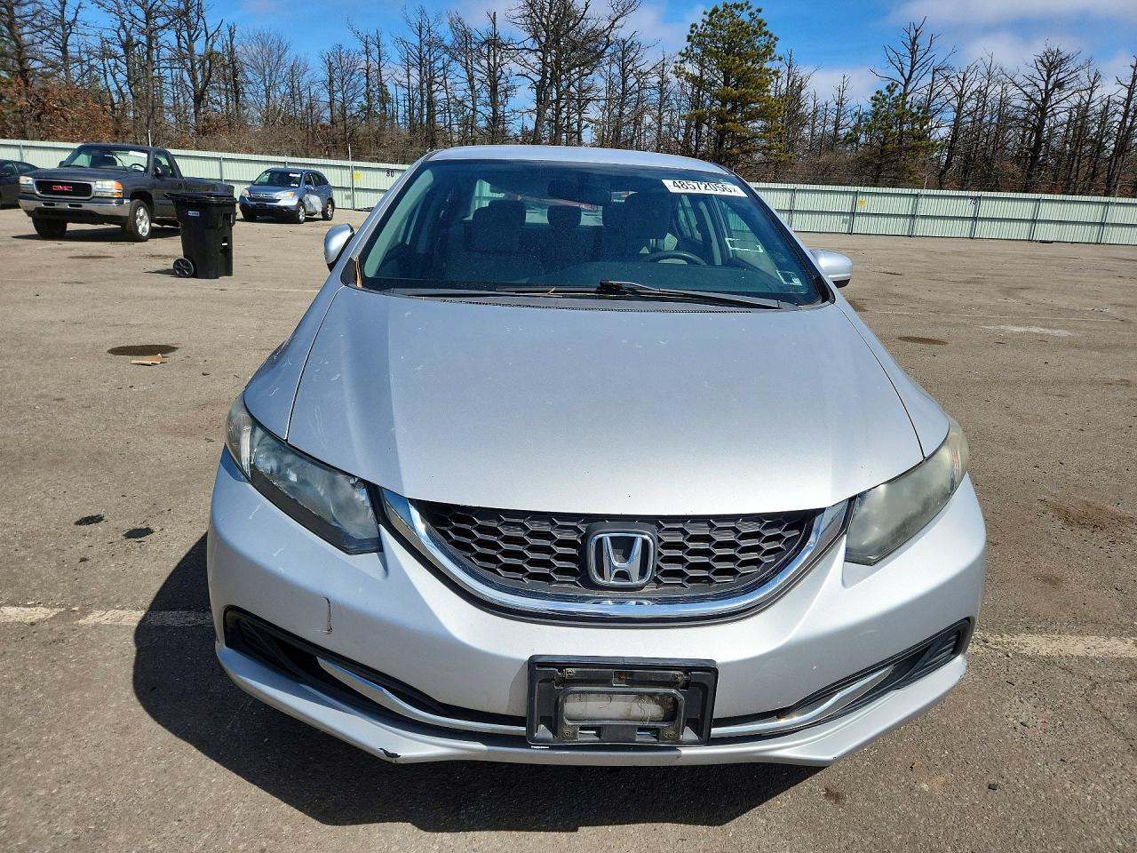 2014 Honda Civic Lx Silver vin: 19XFB2F51EE216876