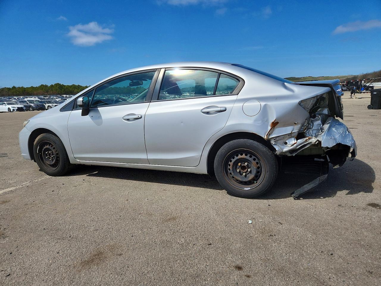 2014 Honda Civic Lx Silver vin: 19XFB2F51EE216876