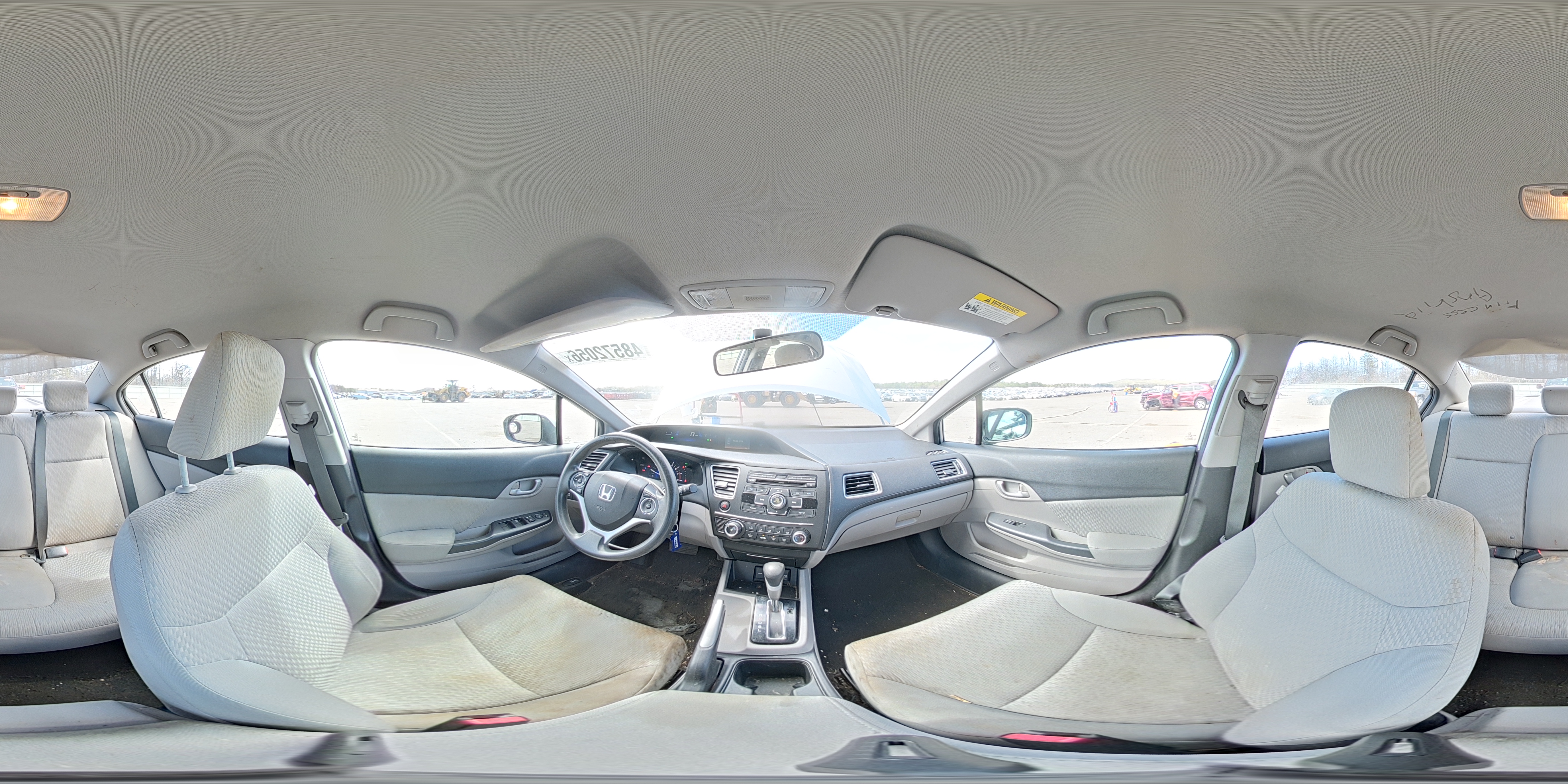 2014 Honda Civic Lx Silver vin: 19XFB2F51EE216876