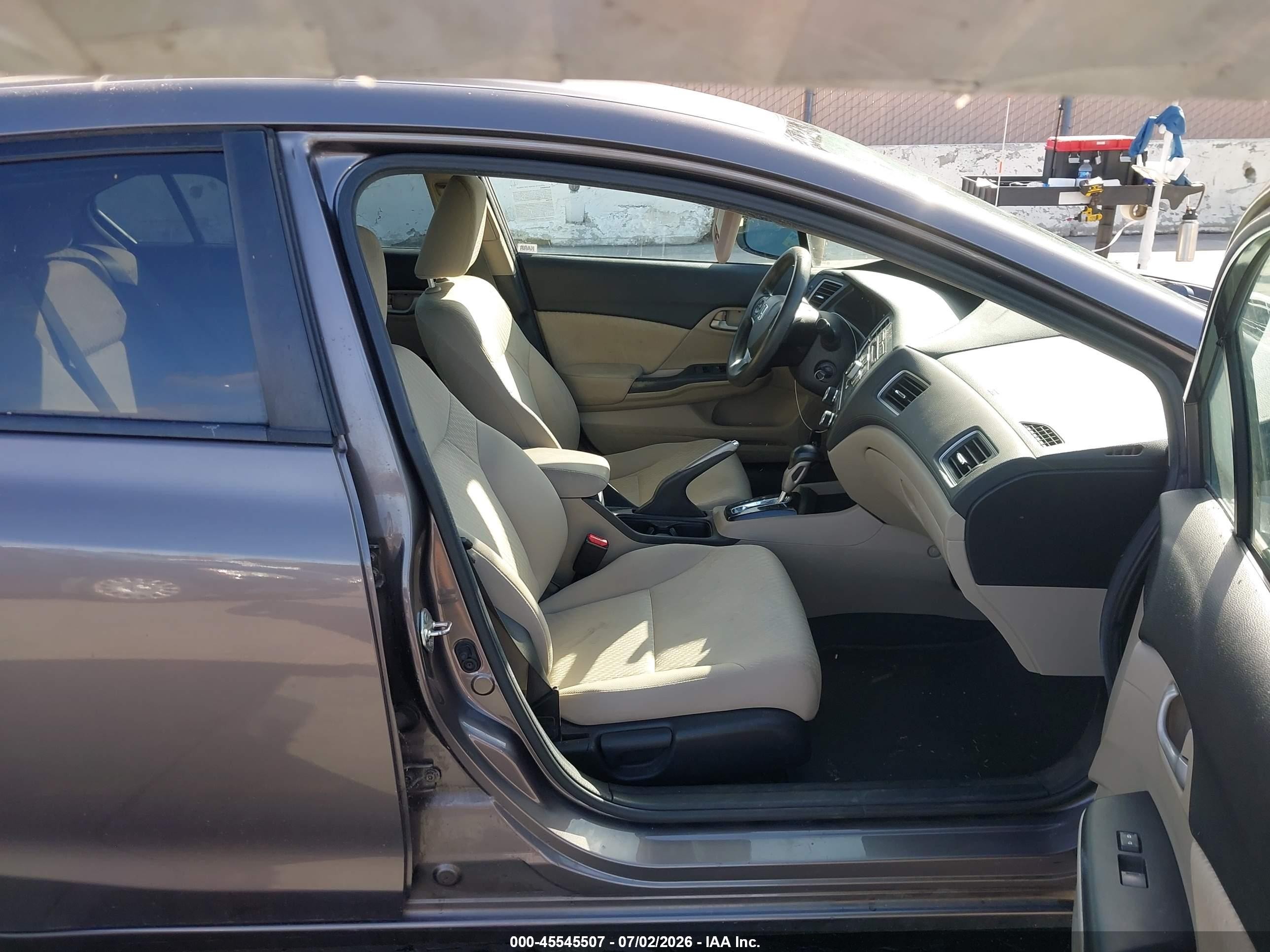 2014 Honda Civic Lx Gray vin: 19XFB2F51EE218661