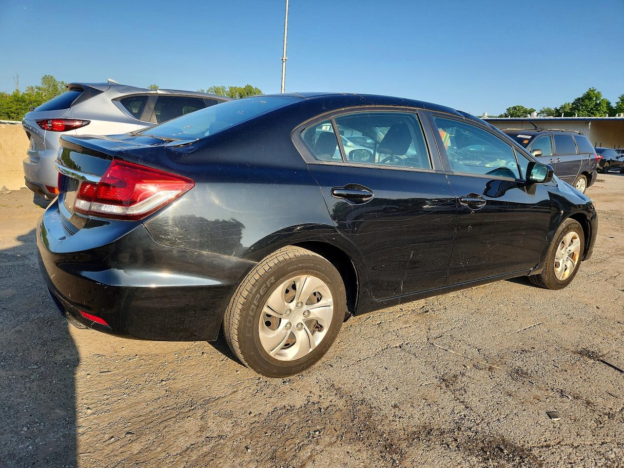 2014 Honda Civic Lx Black vin: 19XFB2F51EE226680
