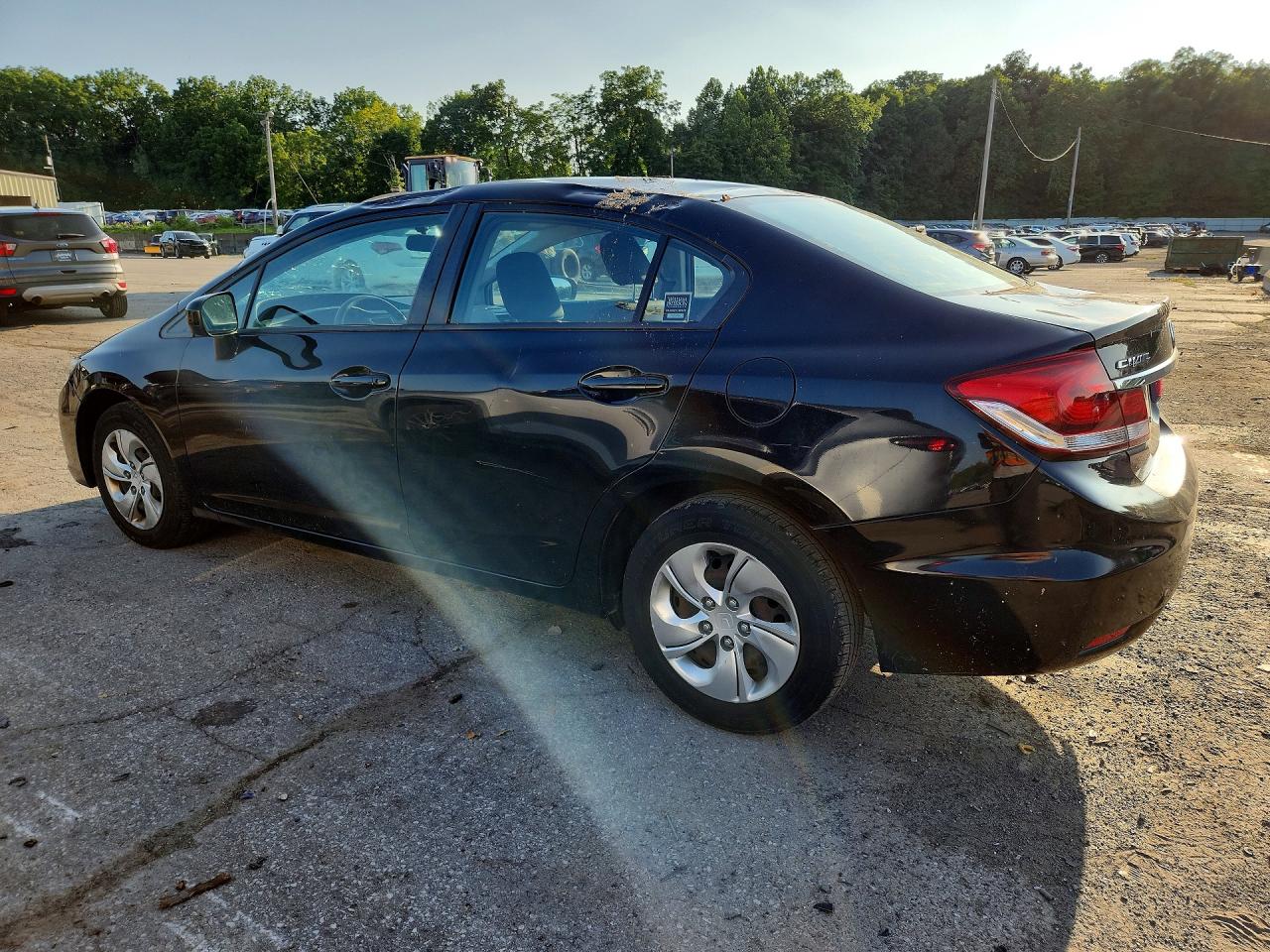 2014 Honda Civic Lx Black vin: 19XFB2F51EE226680