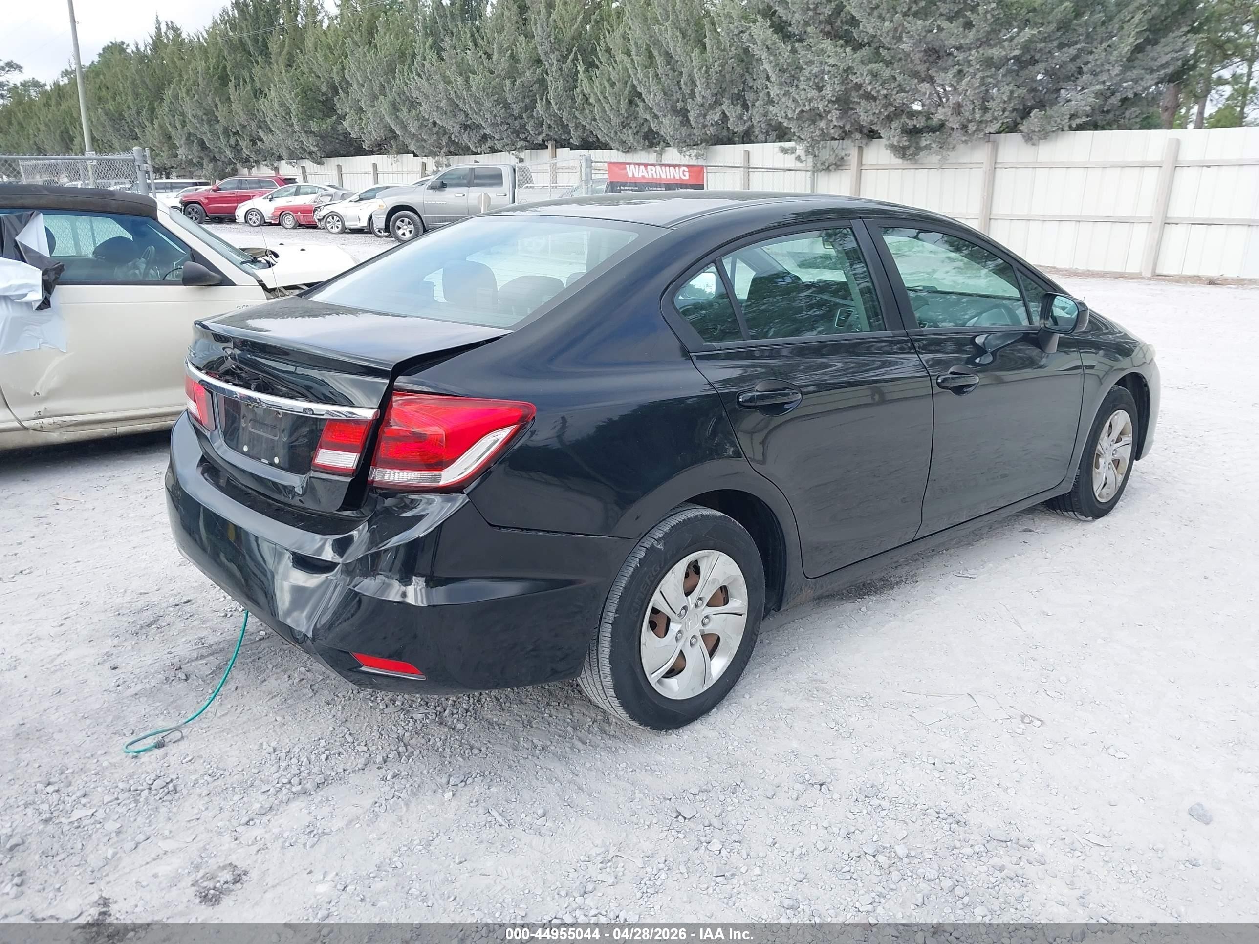 2014 Honda Civic Lx Черный vin: 19XFB2F51EE227831