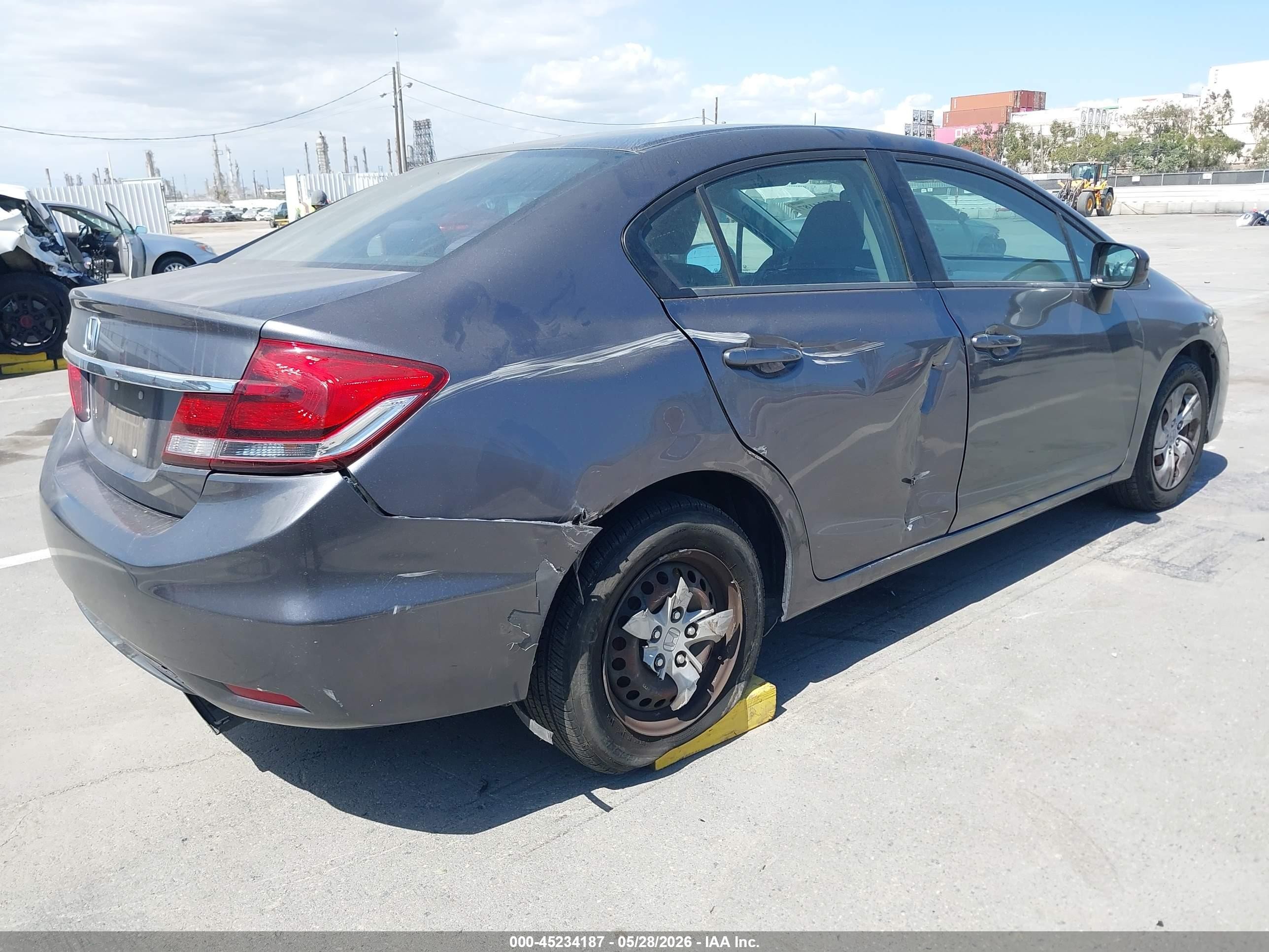 2014 Honda Civic Lx Серый vin: 19XFB2F51EE227943