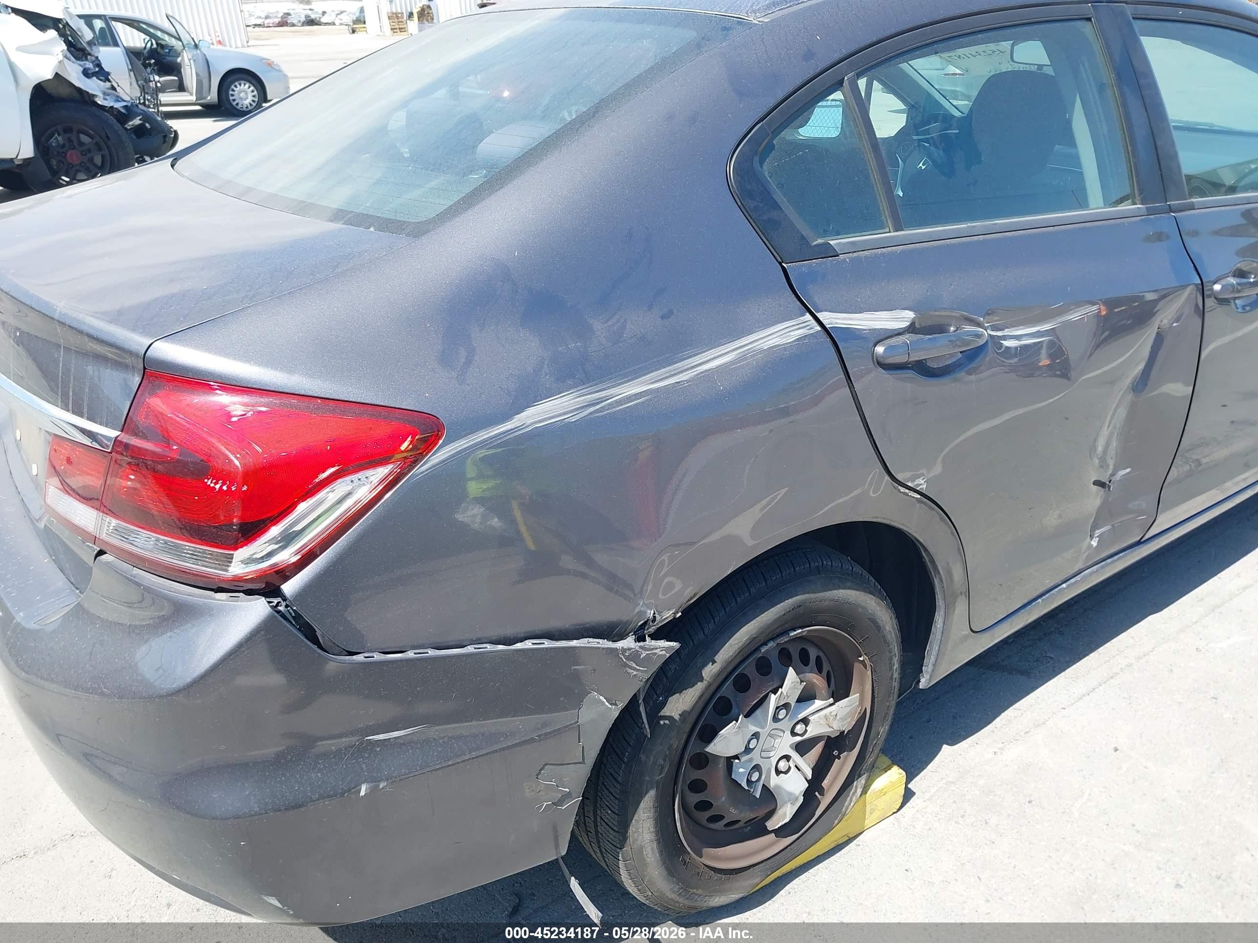 2014 Honda Civic Lx Серый vin: 19XFB2F51EE227943
