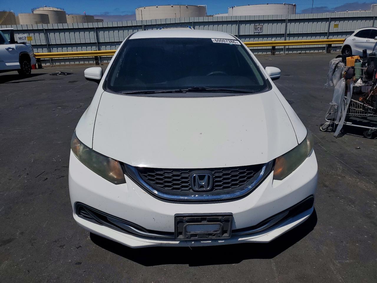 2014 Honda Civic Lx White vin: 19XFB2F51EE238487