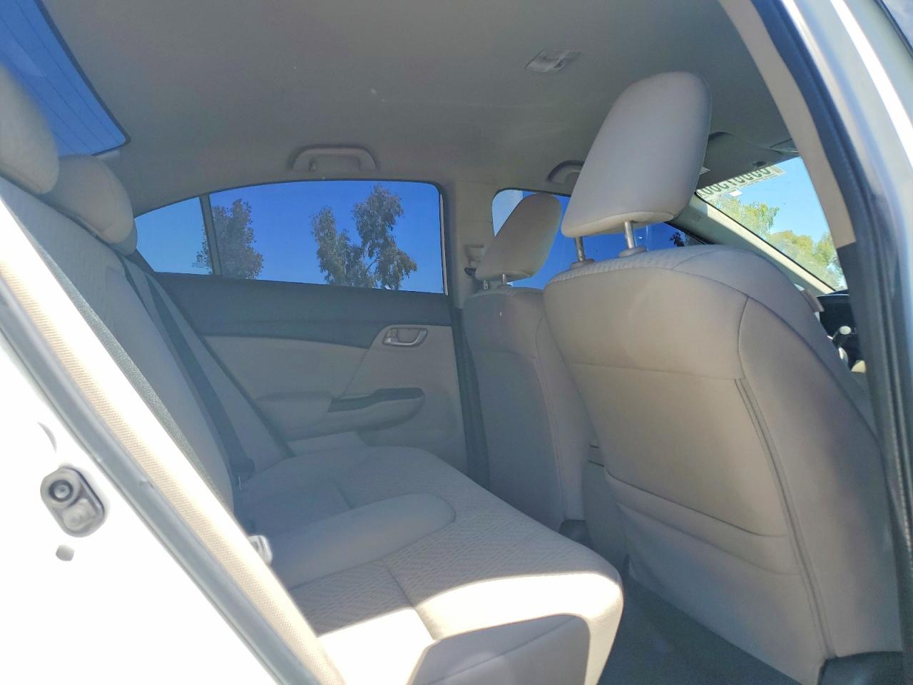 2014 Honda Civic Lx White vin: 19XFB2F51EE238487