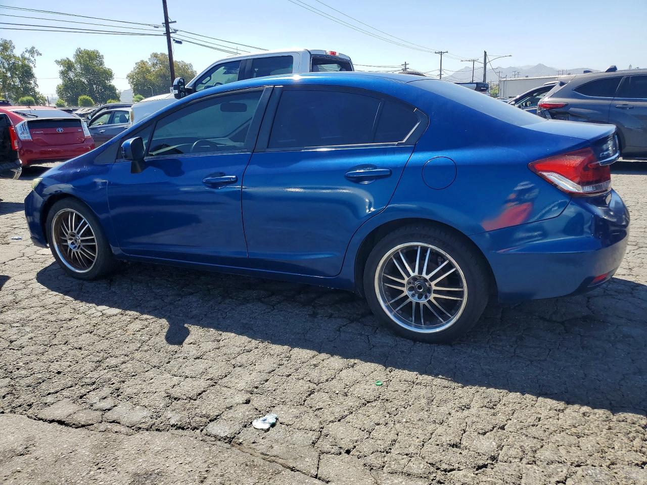 2014 Honda Civic Lx Blue vin: 19XFB2F51EE240255