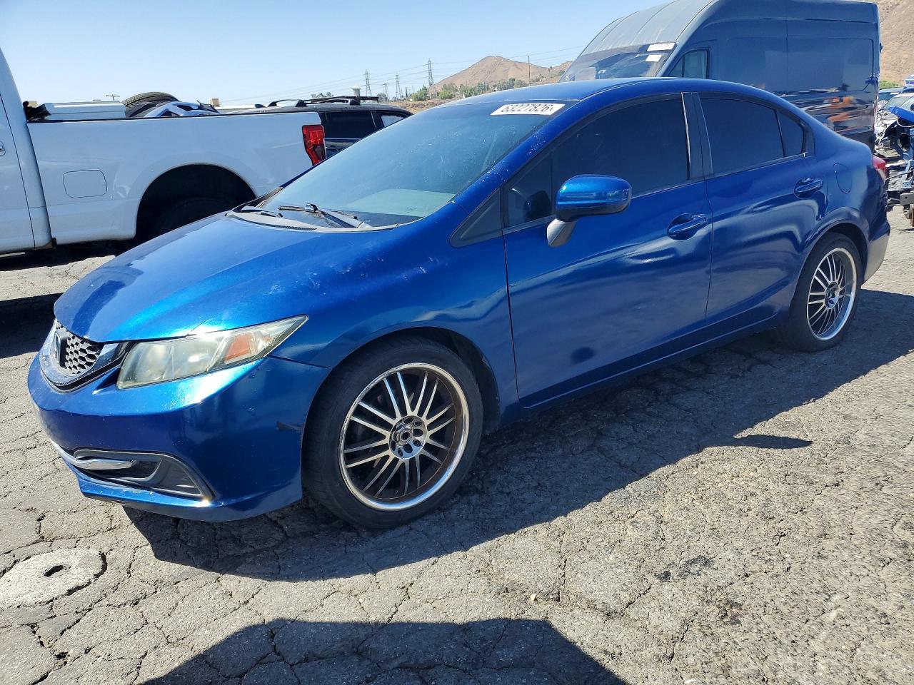 2014 Honda Civic Lx Blue vin: 19XFB2F51EE240255