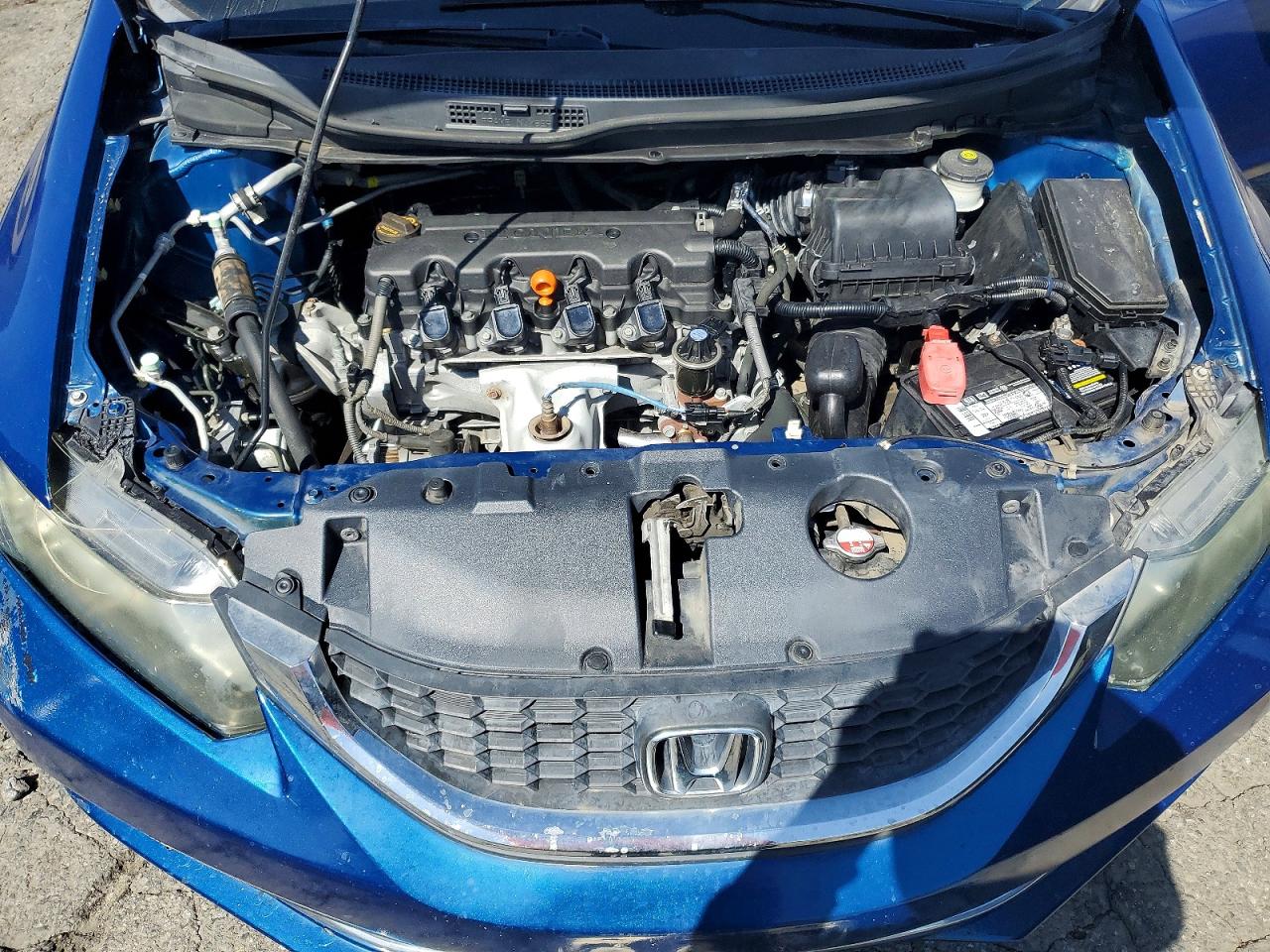 2014 Honda Civic Lx Blue vin: 19XFB2F51EE240255