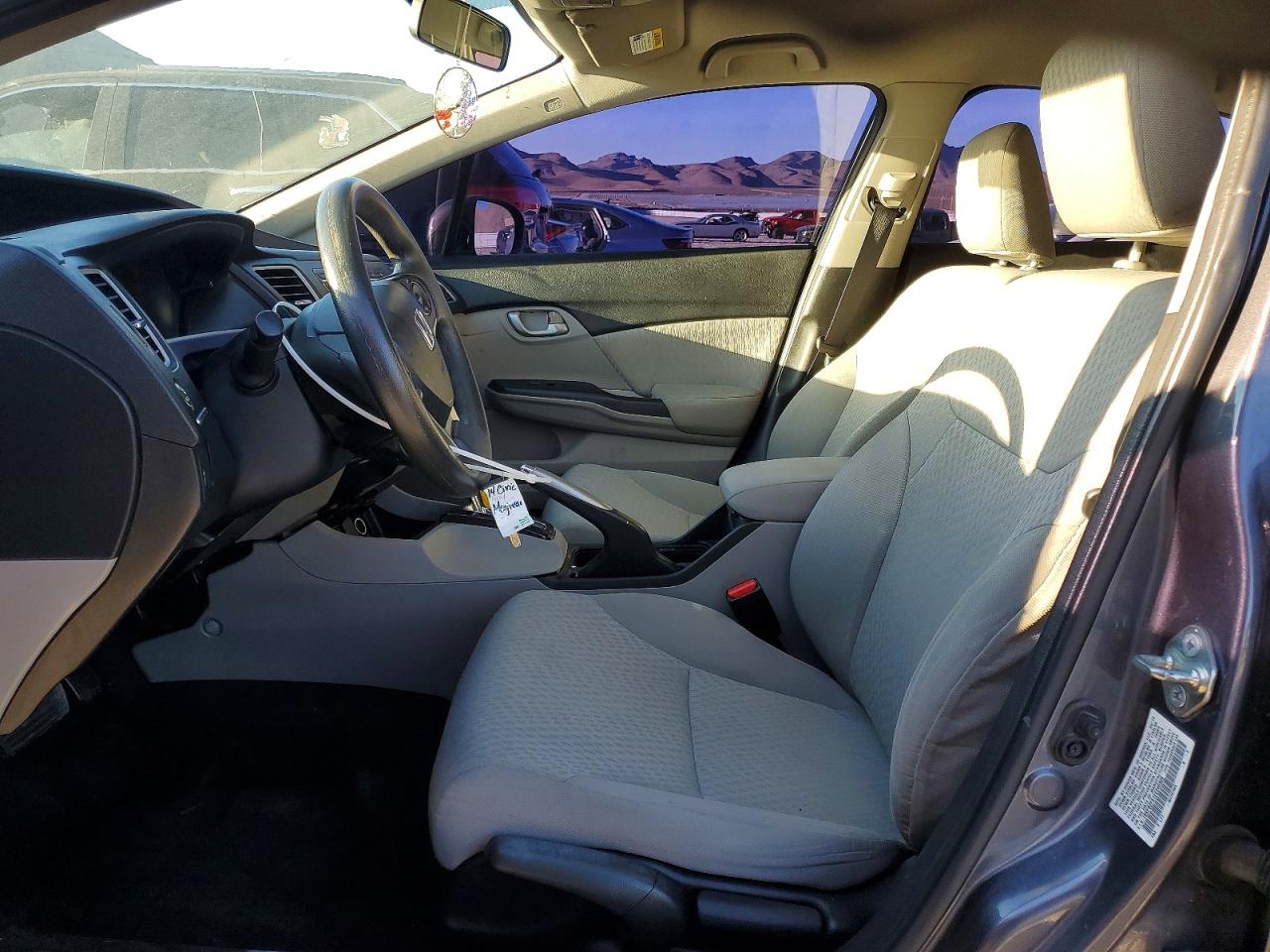 2014 Honda Civic Lx Gray vin: 19XFB2F51EE240305
