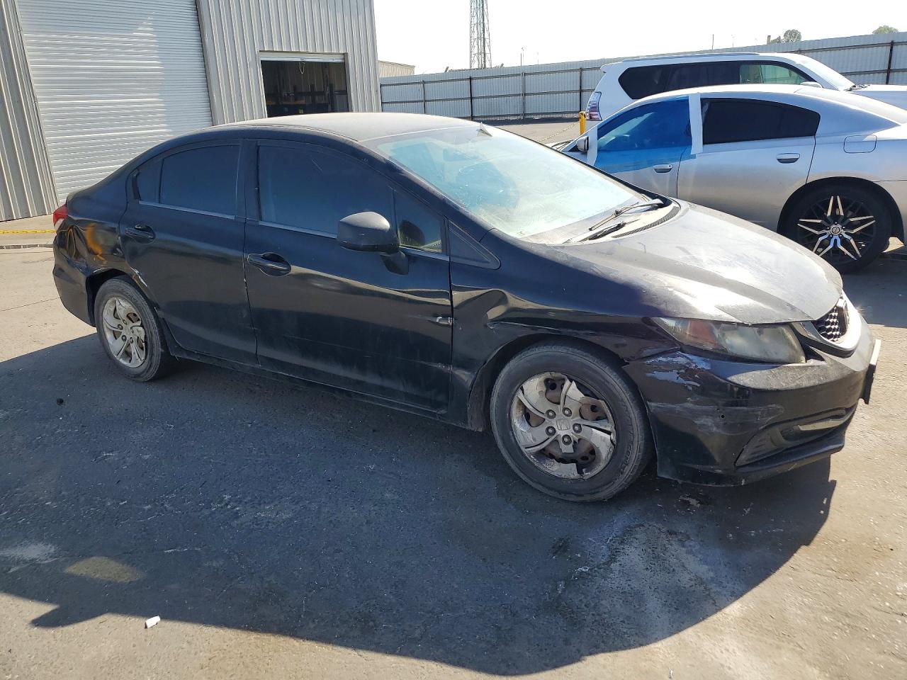 2014 Honda Civic Lx Black vin: 19XFB2F51EE247173