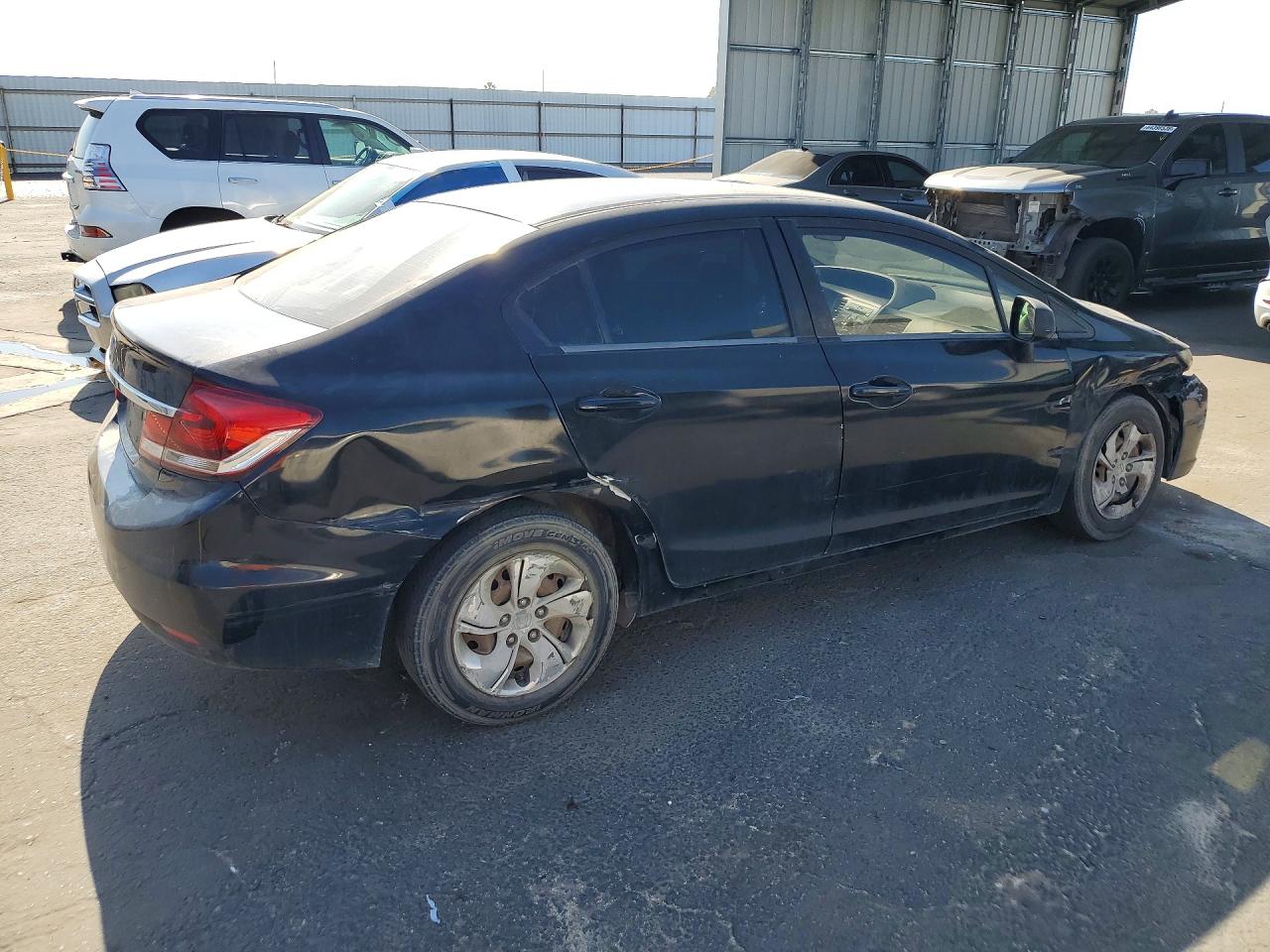 2014 Honda Civic Lx Black vin: 19XFB2F51EE247173