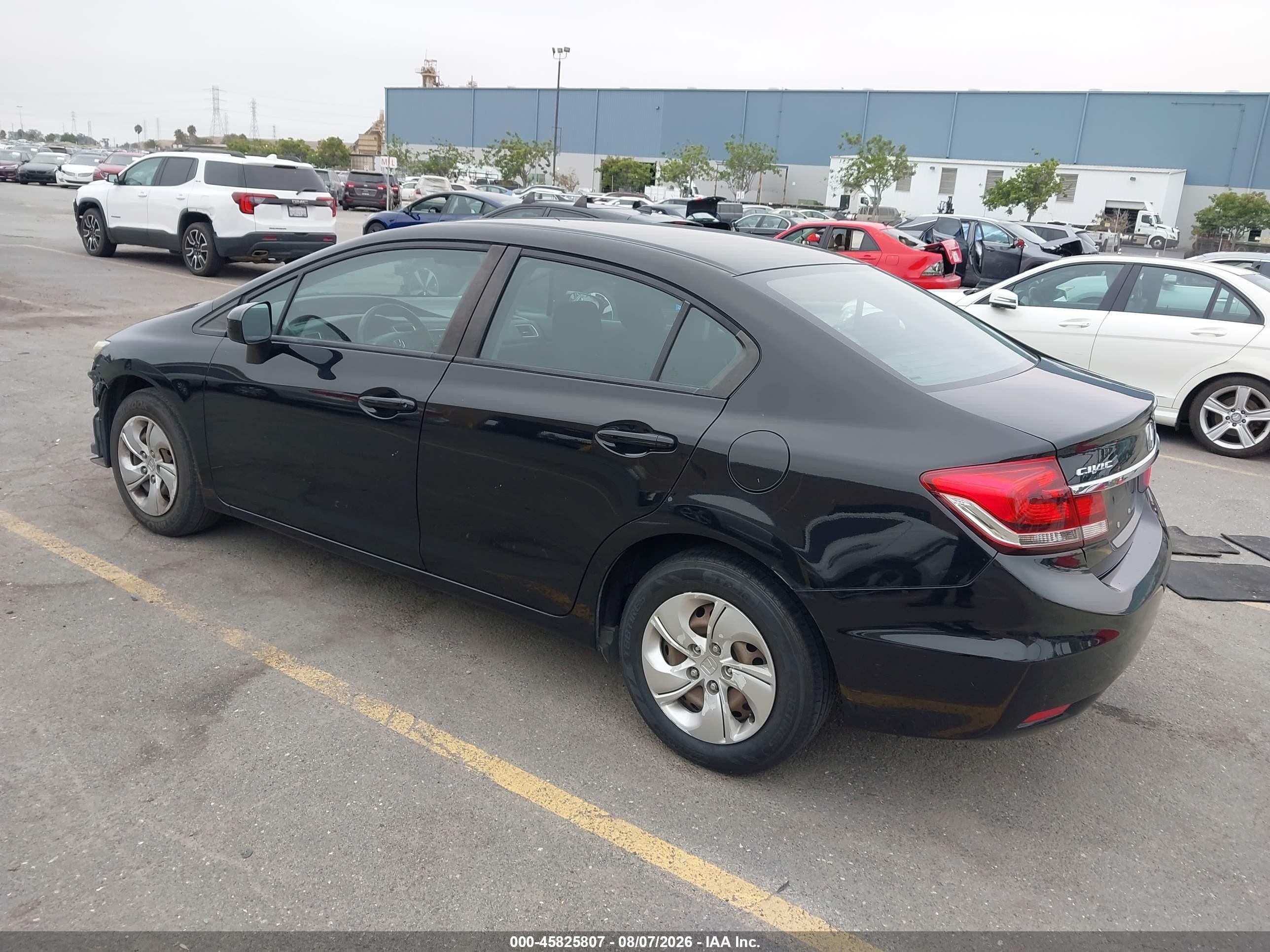 2014 Honda Civic Lx Черный vin: 19XFB2F51EE248405