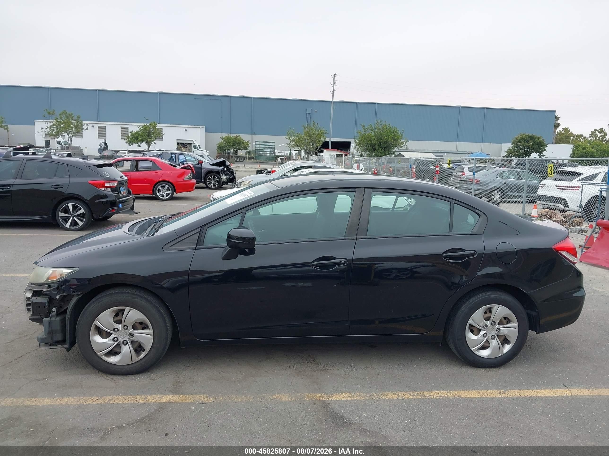 2014 Honda Civic Lx Черный vin: 19XFB2F51EE248405