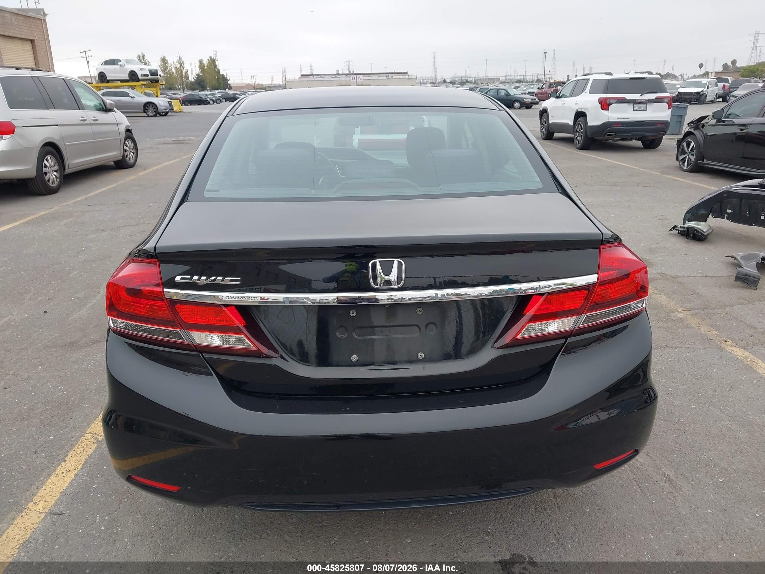 2014 Honda Civic Lx Черный vin: 19XFB2F51EE248405