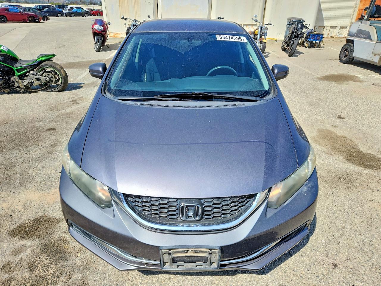 2014 Honda Civic Lx Gray vin: 19XFB2F51EE248503